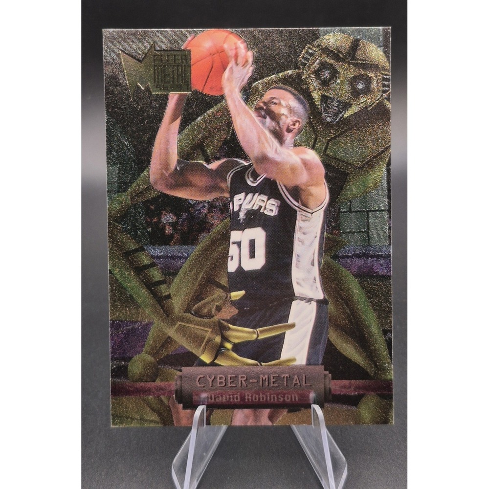 1996-97 Fleer Metal David Robinson #16/20 Cyber-Metal Insert Spurs HOF